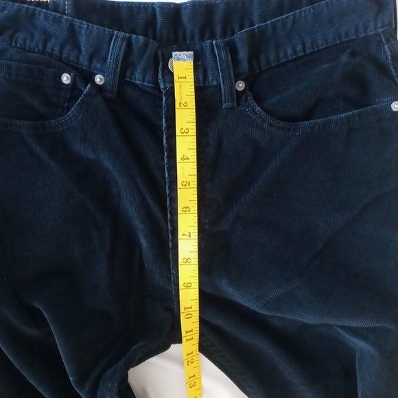 Levi's 505 Regular Fit white tab black Corduroy Pants Size 34 - Picture 4 of 9